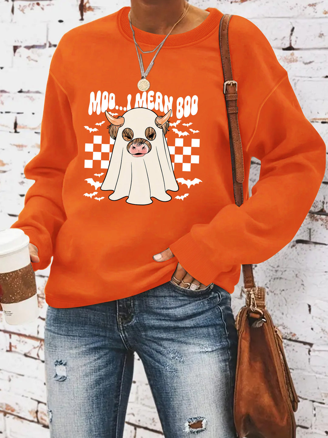 Damen Sweatshirt im fröhlichen Halloween-Design Drune