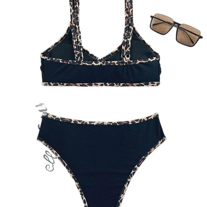 Damen Tiermotiv Bikini-Set mit verstellbaren Trägern Drune