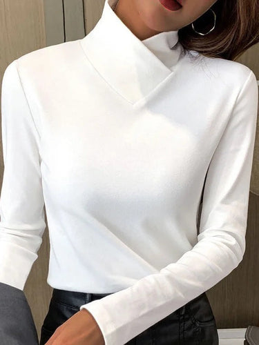 Drune | Elegante Bluse mit Stehkragen