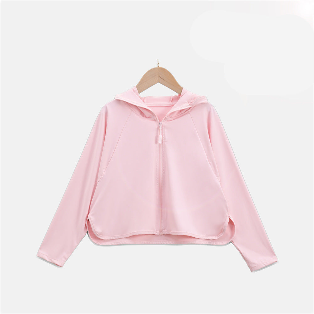 Damen Leichte UV-Schutzjacke mit Kapuze und atmungsaktiven Eigenschaften Drune