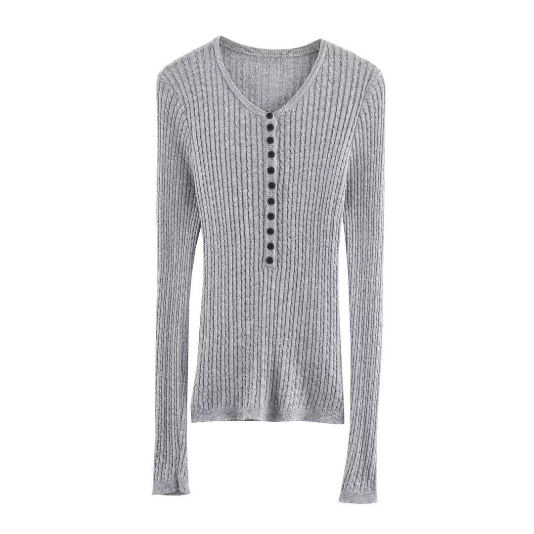 Damen Langarmshirt mit strukturiertem Rippenmuster Drune