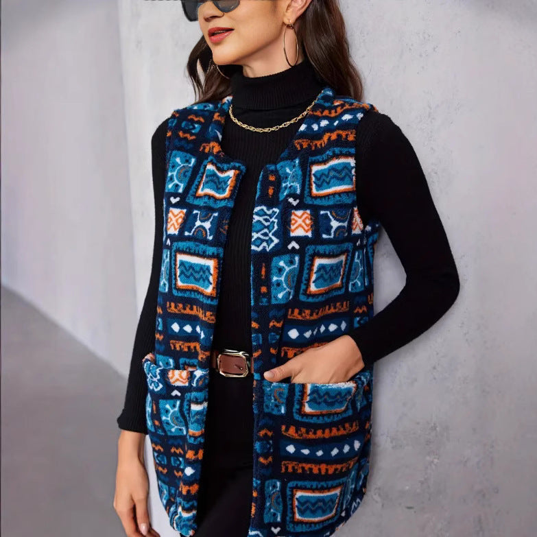 Damen Statement-Weste im Ethno-Design Drune