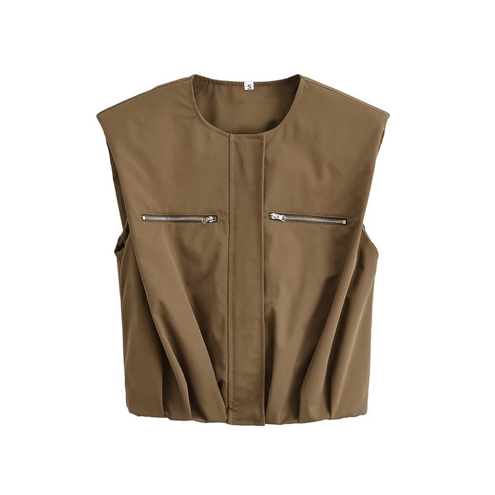 Damen Cargo-Hose mit praktischen Seitentaschen und Reißverschlussdetails Drune