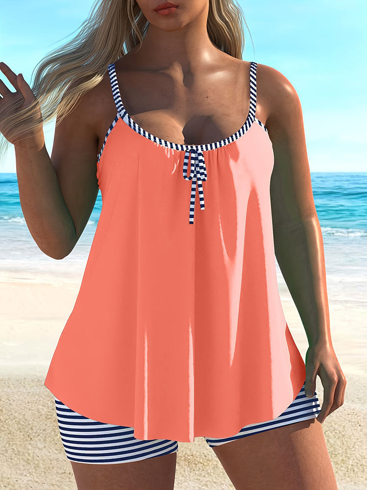Damen Sportliches Tankini-Set mit verspieltem Design Drune