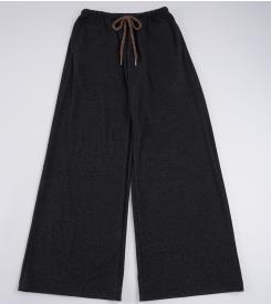 Damen Weite Freizeithose mit elastischem Bund und Kordelzug Drune