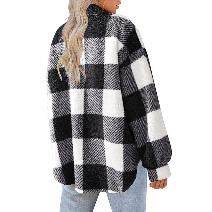 Drune | Lässiger Warmer Karierter Mantel