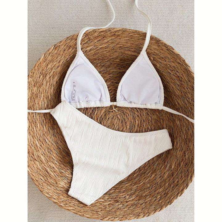 Damen Triangel-Bikini mit feinem Rippendesign Drune
