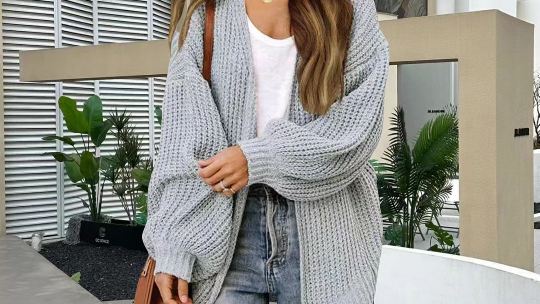 Damen Kuschelige Strickjacke Drune