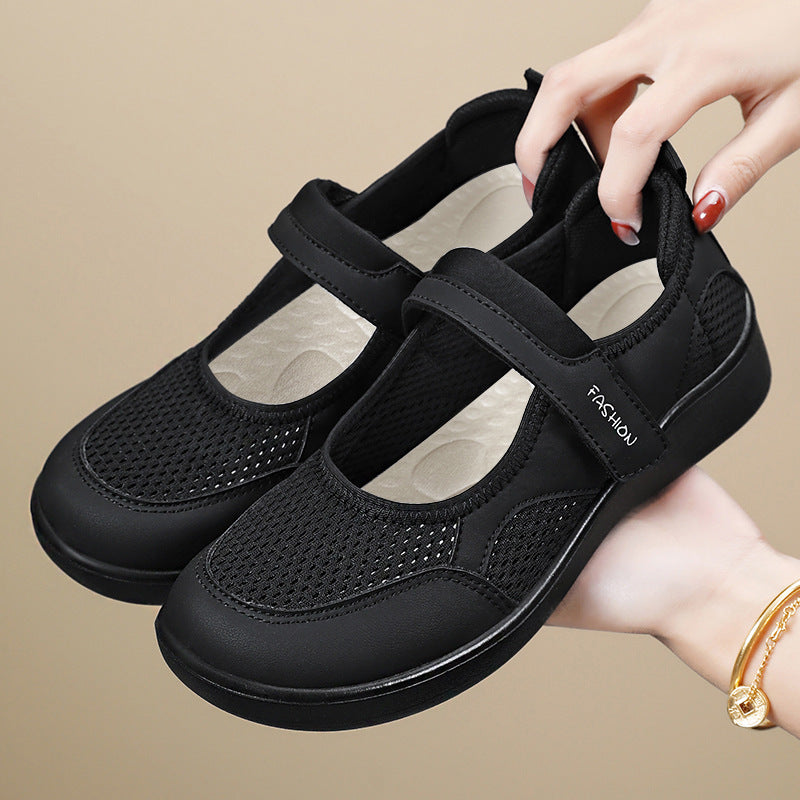 Damen Verstellbare Riemen Komfort Mary Jane Schuhe Drune