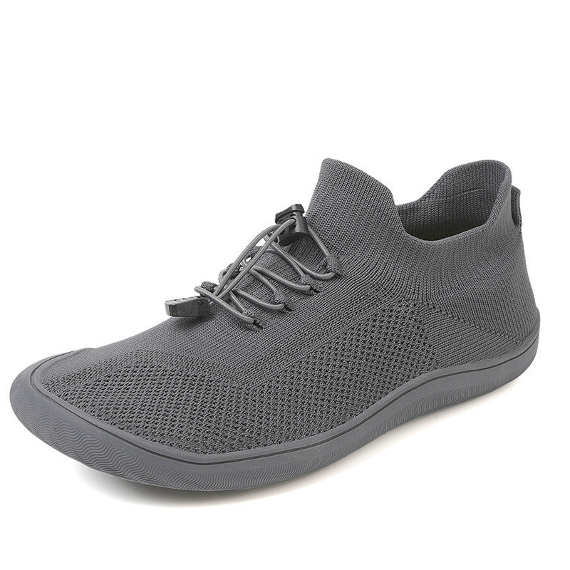 Unisex nan schlanker Strick-Schlupftrainer mit Zugstopper-Schnürung und ultraflexibler Minimalsohle Drune
