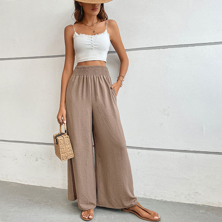 Damen elegante weite Palazzo-Hose Drune