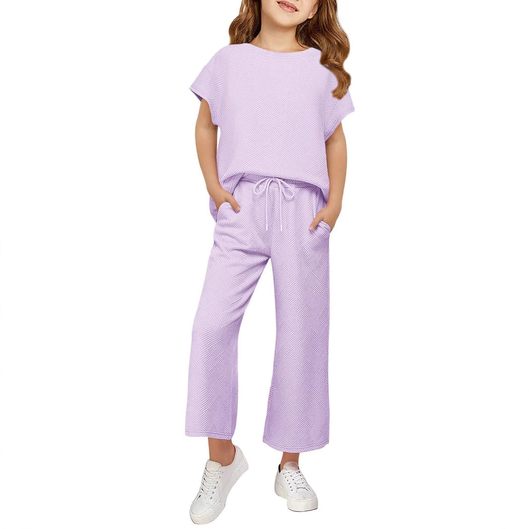 Damen sommerliches Freizeit-Set aus leichter, atmungsaktiver Baumwolle Drune