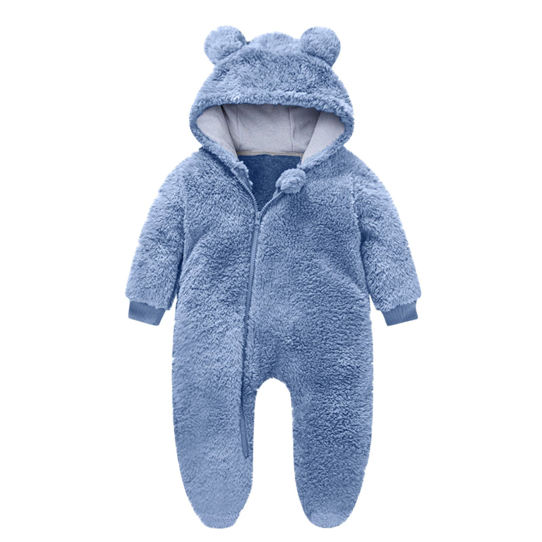 Kleinkind Fleece Overall mit Bärenohren Drune