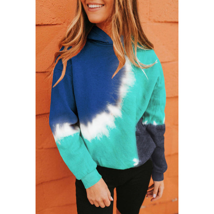 Damen lässiger Kapuzenpullover im auffälligen Batik-Design Drune