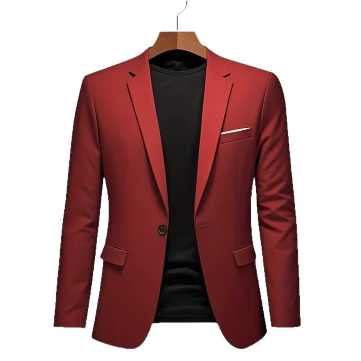 Herren nan taillierter Business-Sakko mit Stretchkomfort und modernem Revers Drune