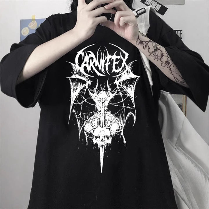 Damen Oversized T-Shirt mit dekorativem Schleifenmotiv Drune