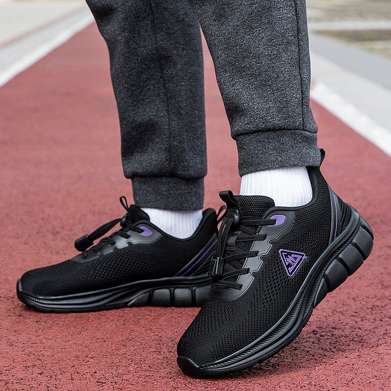 Damen nan leichter atmungsaktiver Strick-Walking-Sneaker mit Schnellzugverschluss und ergonomischer EVA-Dämpfung Drune