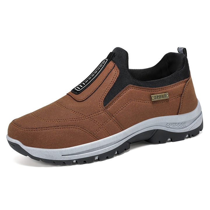 Herren nan strapazierfähiger Slip-On Outdoor-Wanderschuh mit wasserabweisender Mikrofaseroberfläche und griffiger Profilsohle Drune