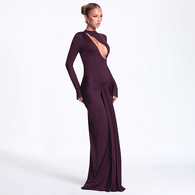 Damen elegantes Abendkleid mit modernem Schnitt Drune