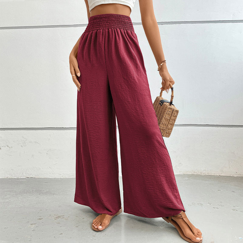 Damen elegante weite Palazzo-Hose Drune