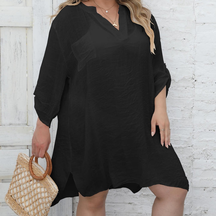 Damen lässiges Strandkleid mit seitlichem Schlitz Drune