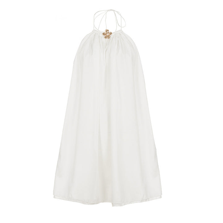 Damen Luftiges Maxikleid mit verstellbaren Trägern und elegantem Dekolleté Drune