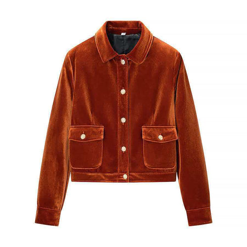 Damen Samtjacke mit bequemer Passform Drune