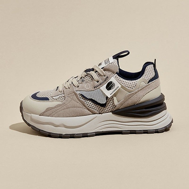 Damen Sportliche Sneaker mit atmungsaktiver Obermaterialkombination Drune