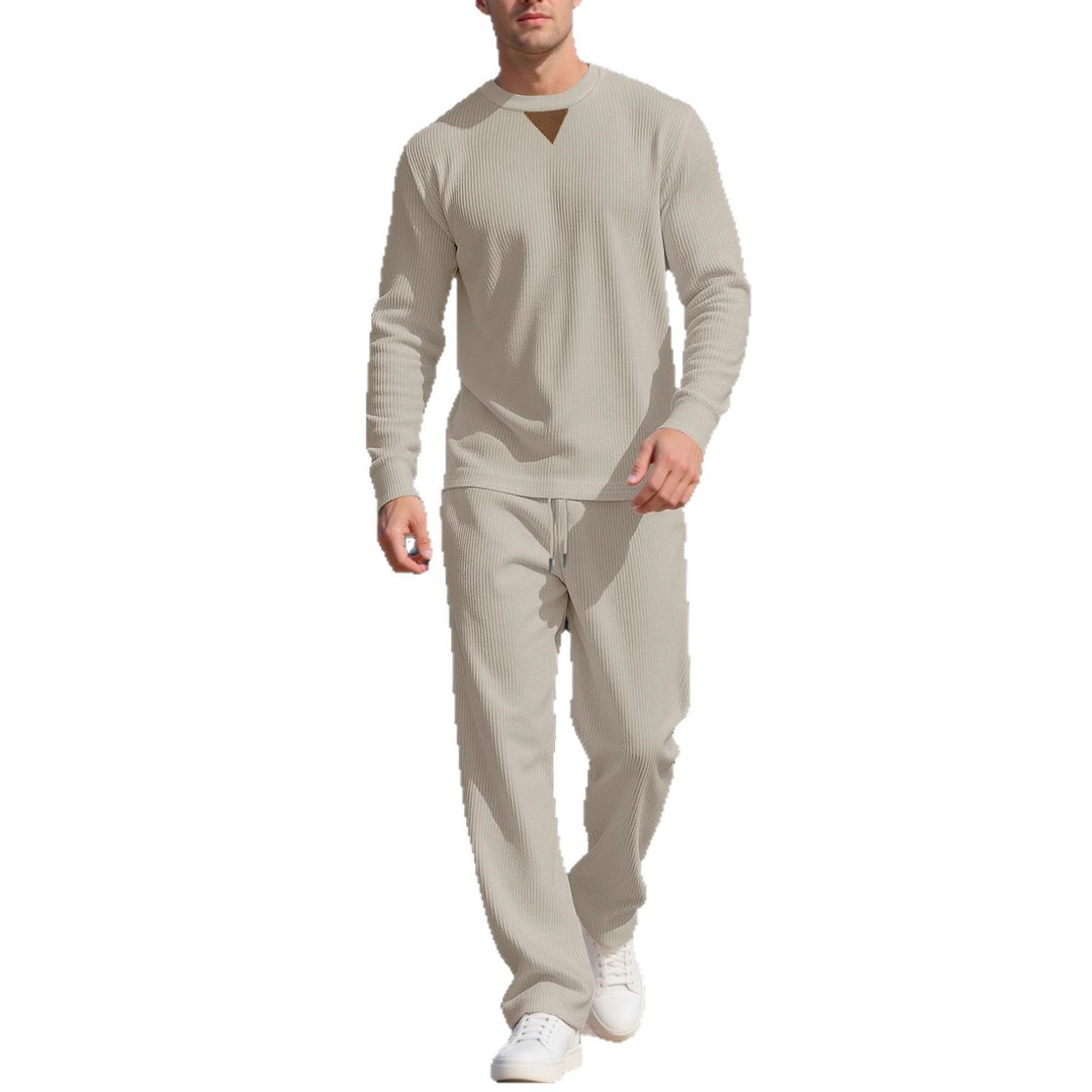 Herren lässiger Pullover und Jogginghose Set Drune