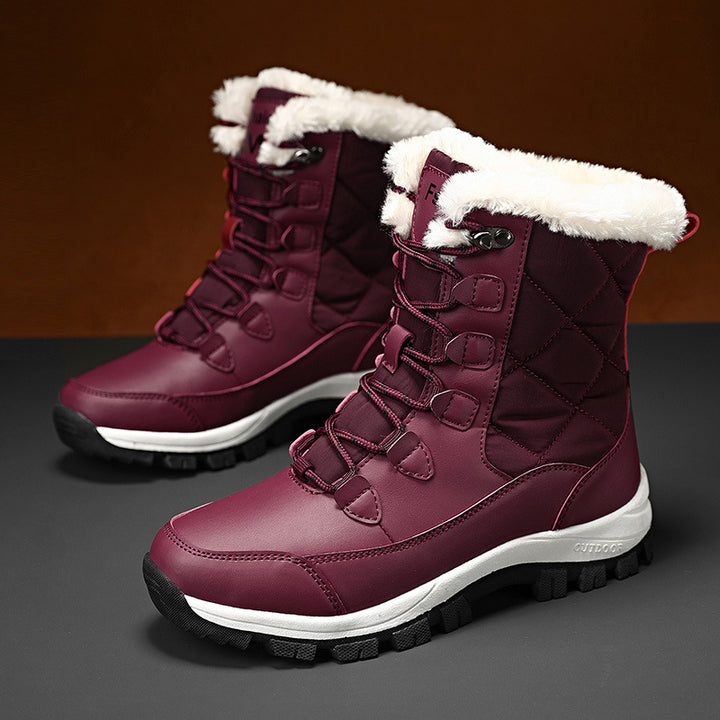 Damen Winterstiefel mit isolierender Fütterung und rutschfester Sohle Drune