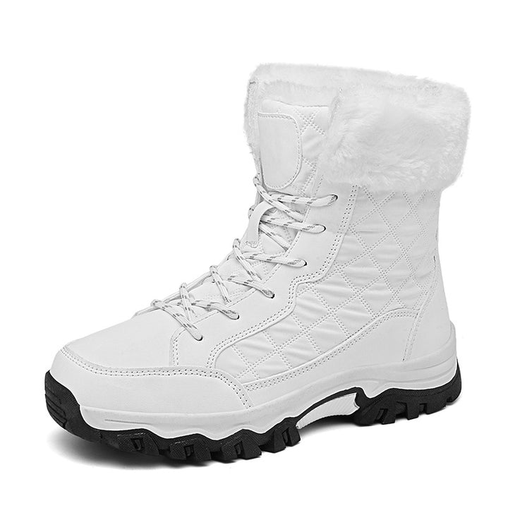 Damen Gefütterte Winterstiefel mit rutschfester Sohle und isolierendem Kunstfell Drune