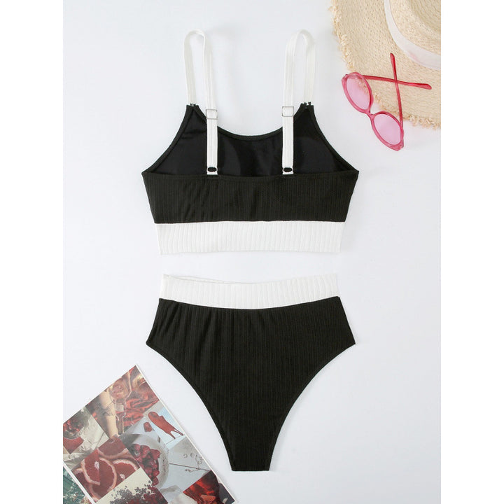 Damen Sport-Bikini-Set mit elegantem Design und verstellbaren Trägern Drune