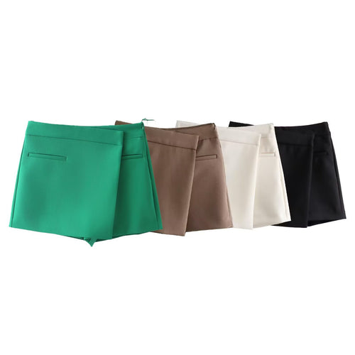 Damen eleganter Minirock mit subtilen Taschen und tailliertem Schnitt Drune