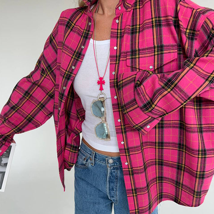 Damen Flanellhemd Drune