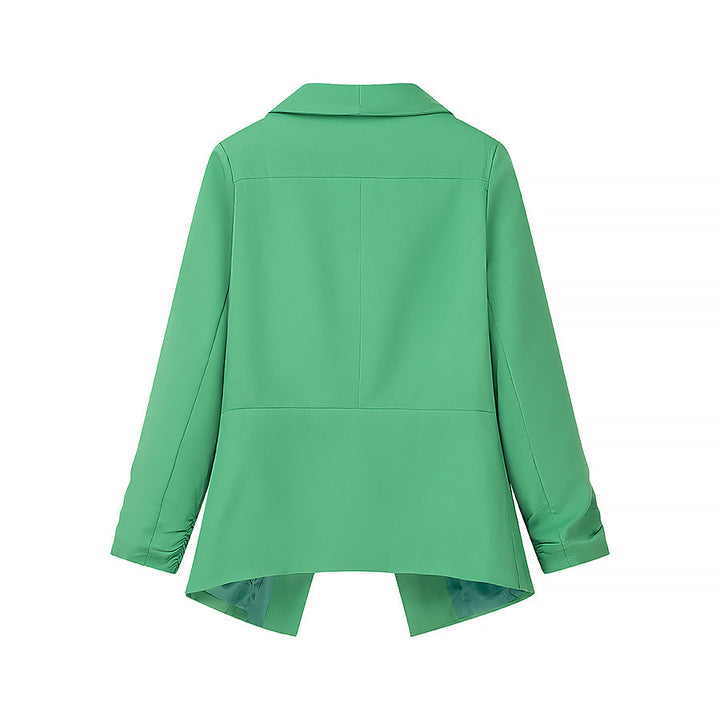 Damen elegante Blazerjacke mit lässigem Schnitt und modischem Revers Drune