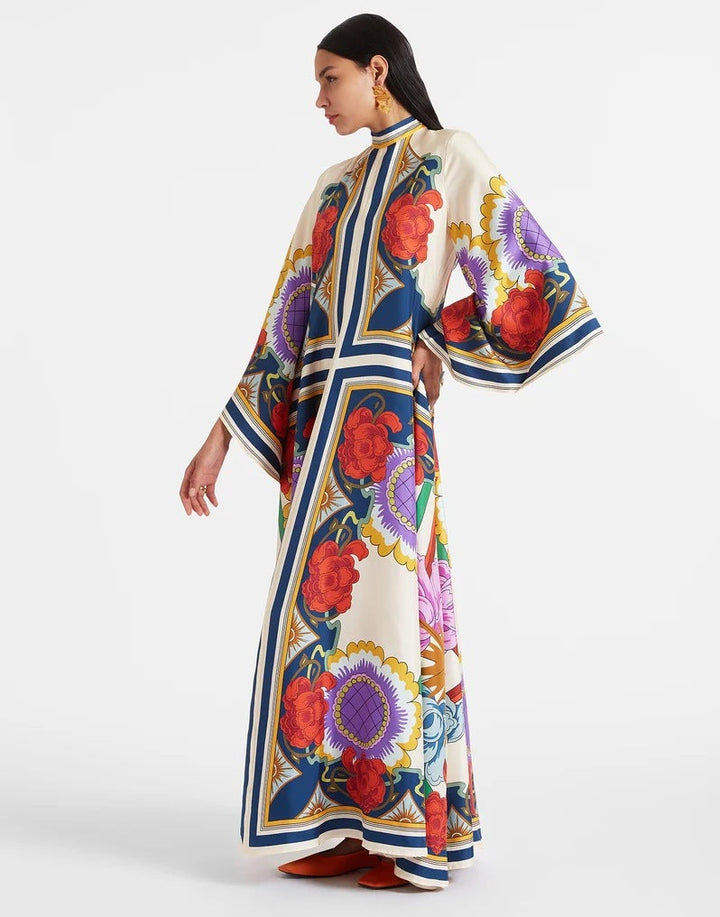 Drune | Bedrucktes Dreiviertelarmkleid
