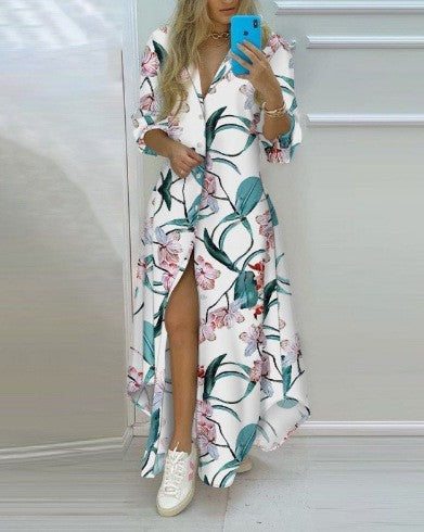 Damen Kimono-Robe mit Printdesign Drune