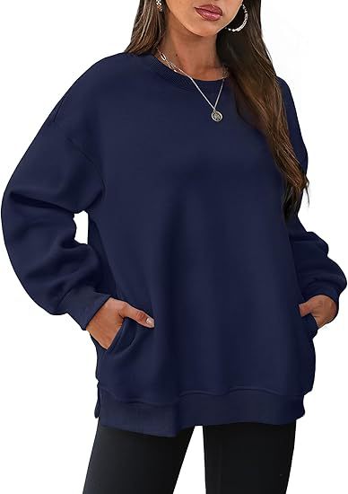 Damen lässiger Oversized Sweatshirt Drune