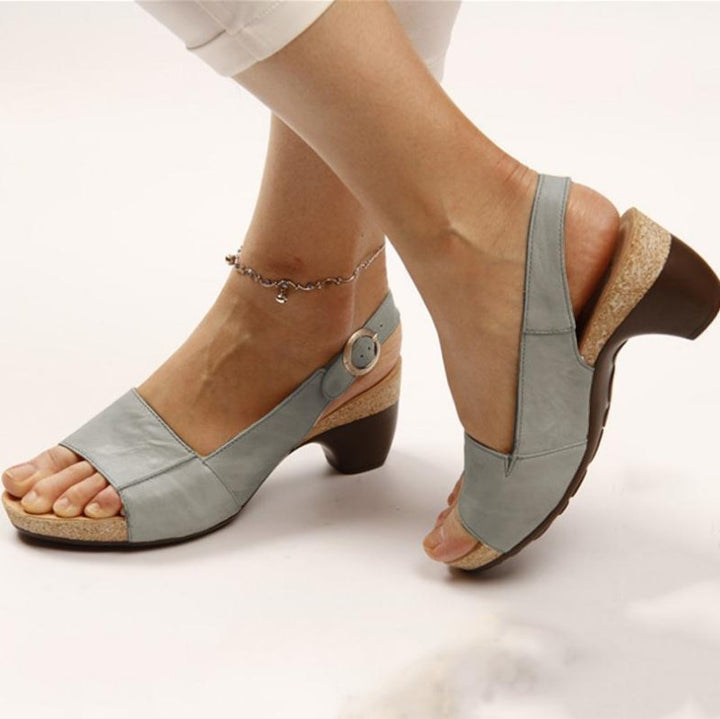 Damen Komfortable und stilvolle Wedgesandalen mit anatomischem Fußbett Drune