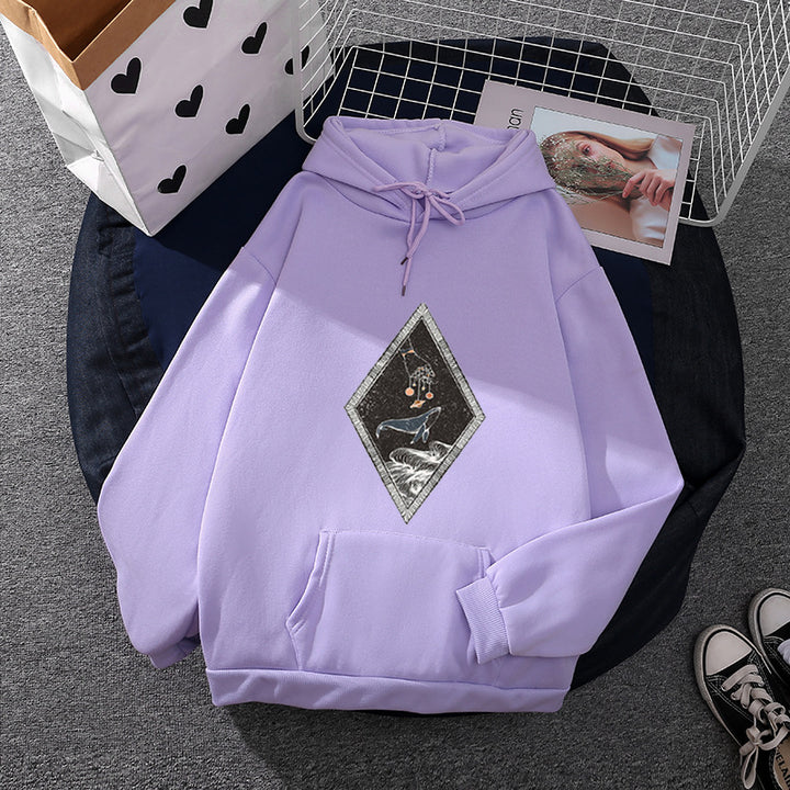 Damen Kapuzenpullover mit kreativem Design Drune