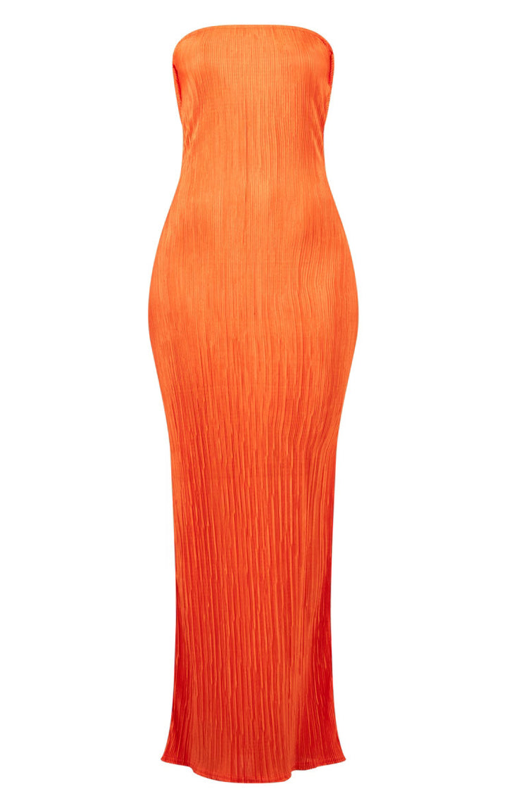 Damen figurbetontes Strapless-Kleid mit floralen Elementen Drune
