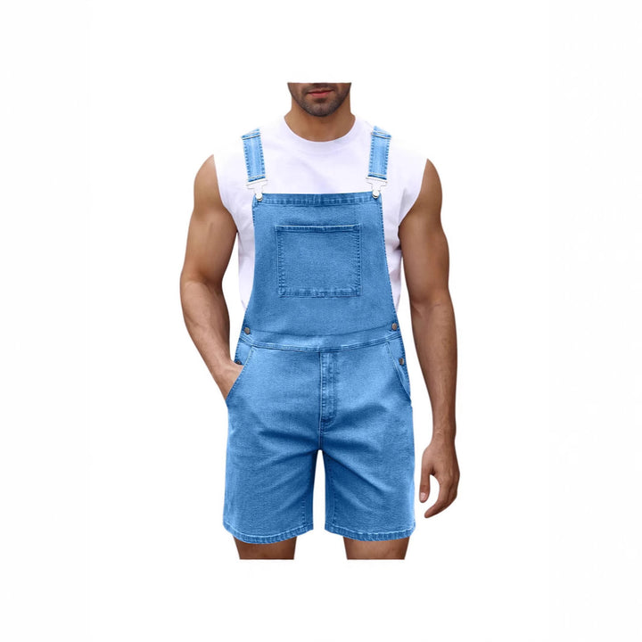 Herren Lässige Denim-Latzhose Drune