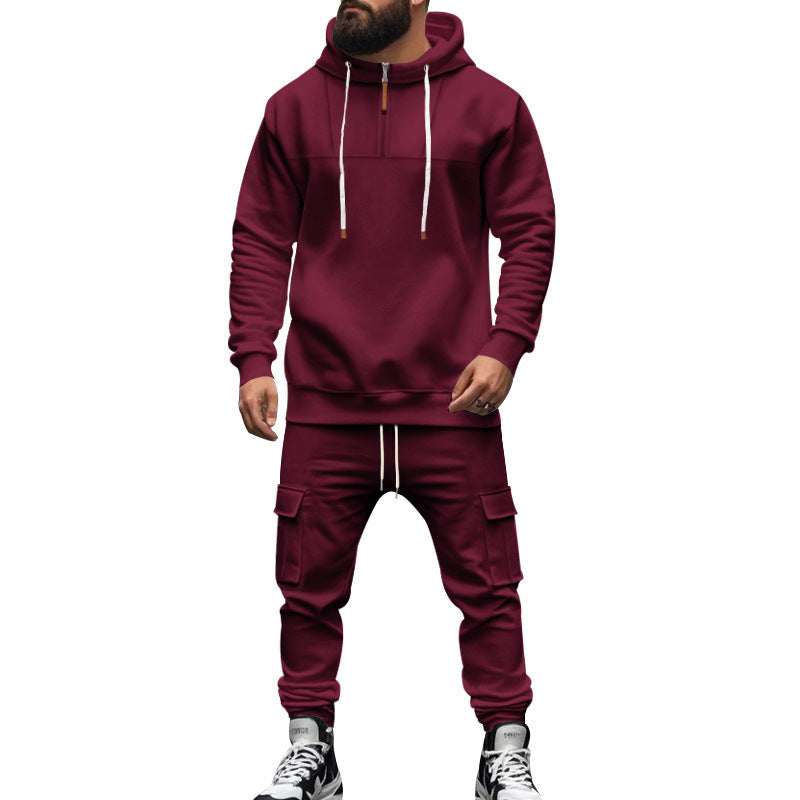 Herren Kapuzensweatshirt und Cargo-Hose Set Drune