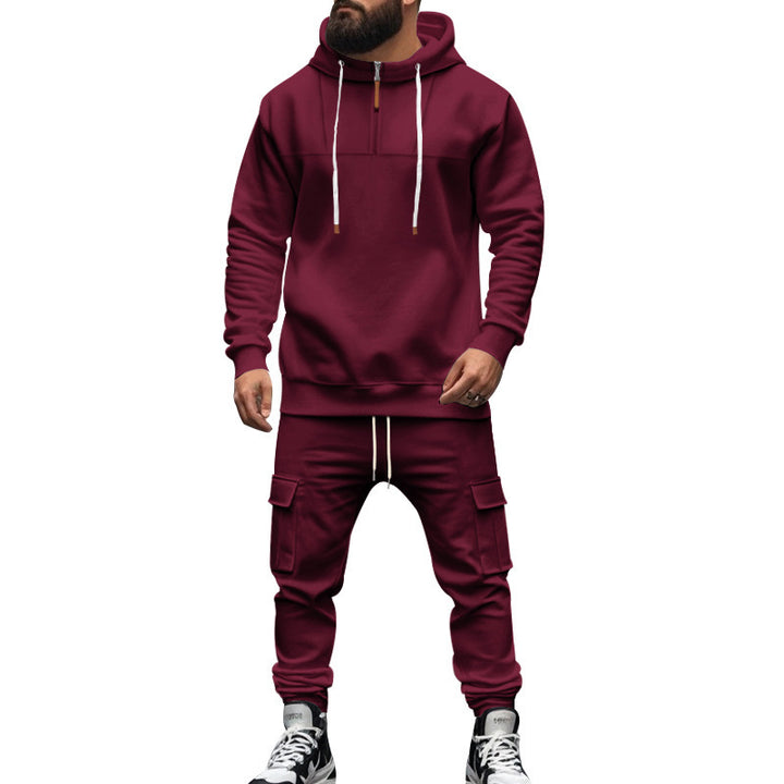 Herren Kapuzensweatshirt und Cargo-Hose Set Drune