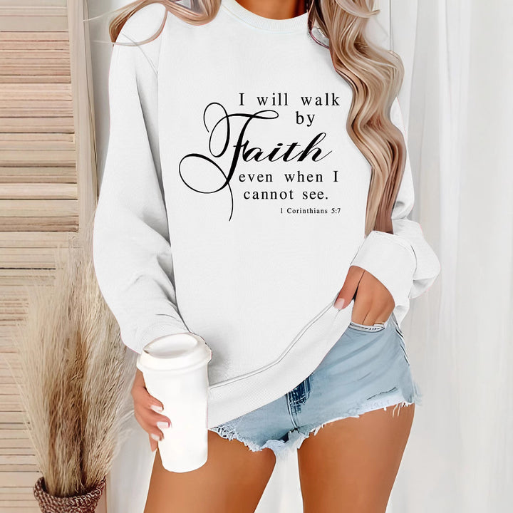 Damen Sweatshirt mit inspirierendem Schriftzug und weichem Material Drune