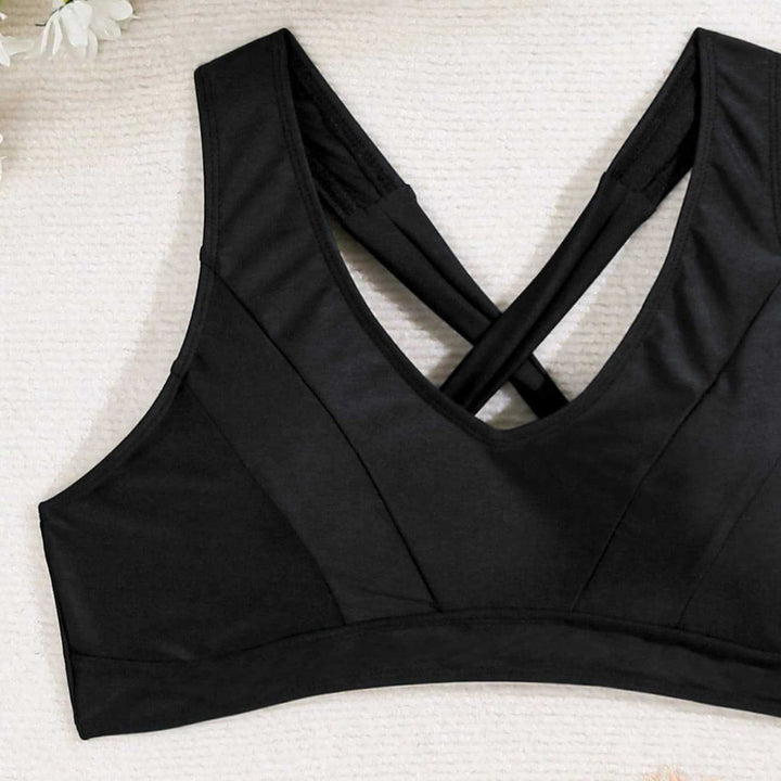 Damen Sport-Bikini-Oberteil mit elegantem Rückenschnitt Drune
