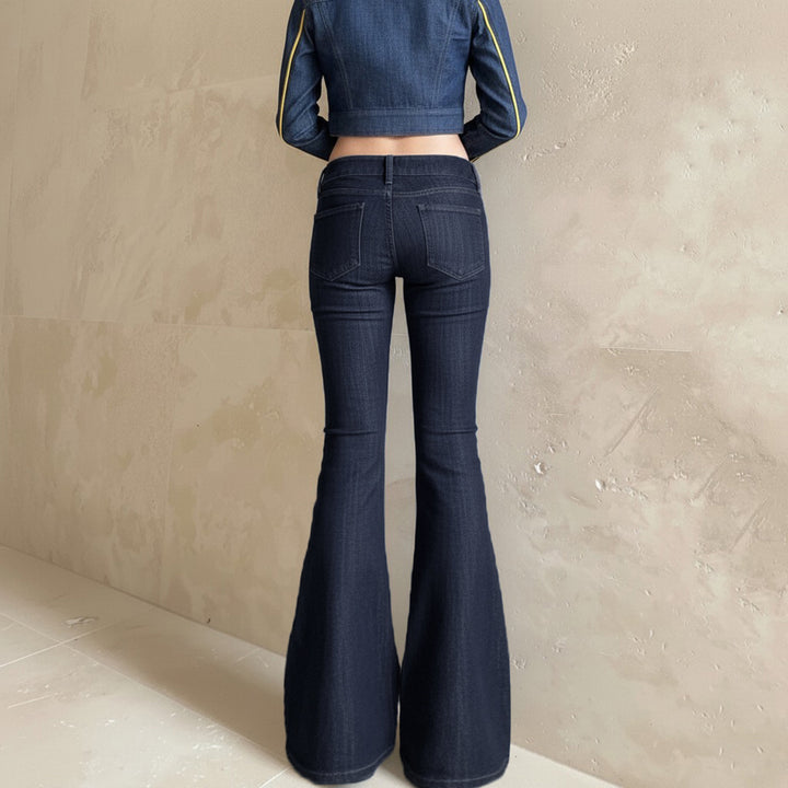 Damen Flared Jeans im eleganten Vintage-Stil Drune