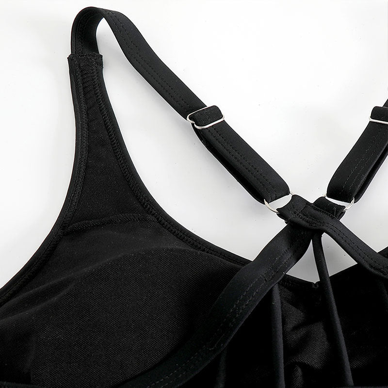 Damen Sportliches Badeoutfit mit elegantem Racerback Drune