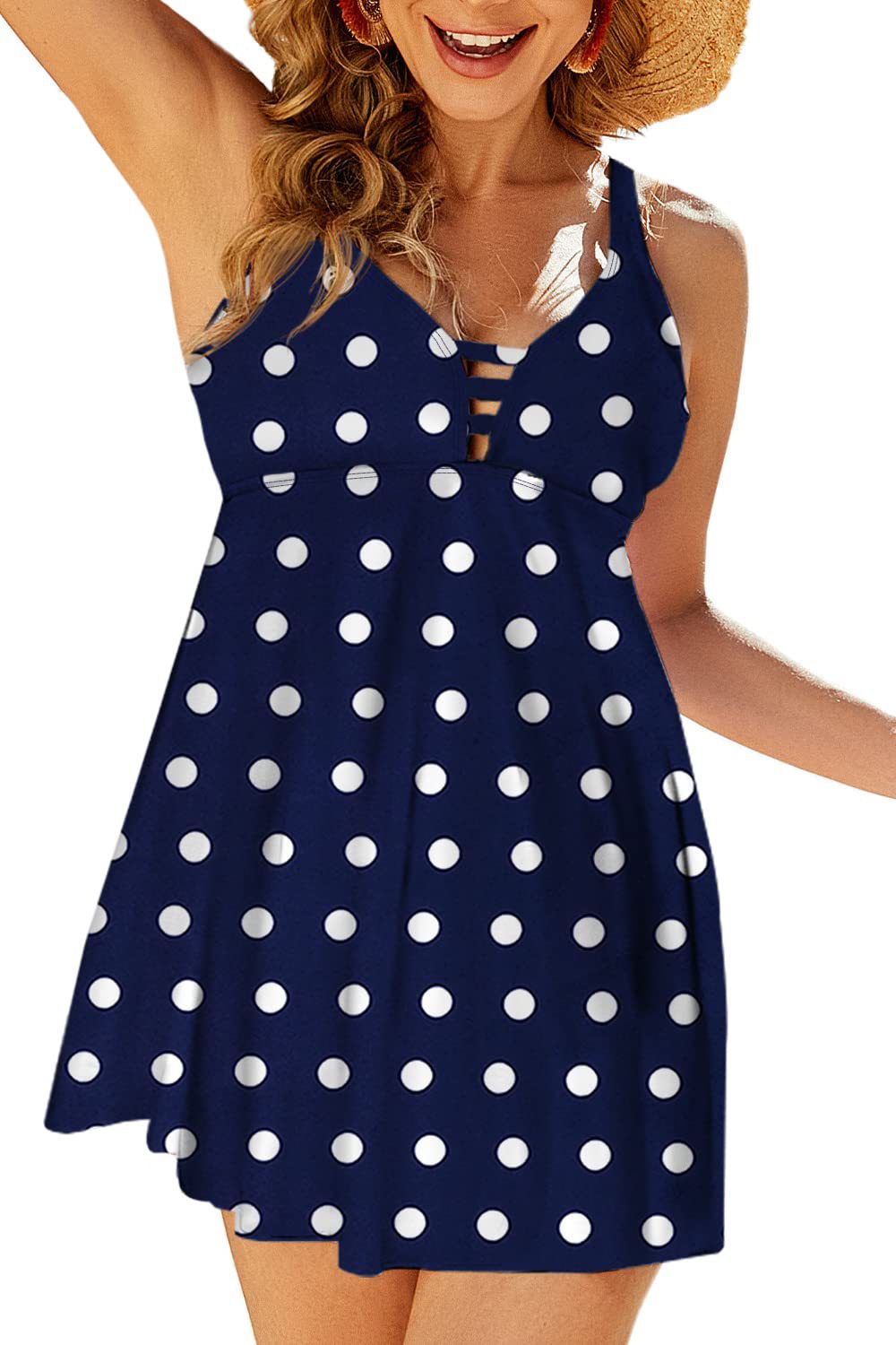 Damen Floral Strandedress Drune