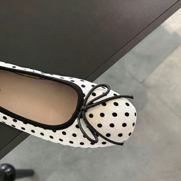 Damen Ballerinas mit schickem Punkte-Design und bequemer Sohle Drune